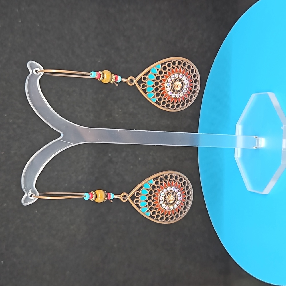 Boho style dangle earrings.
